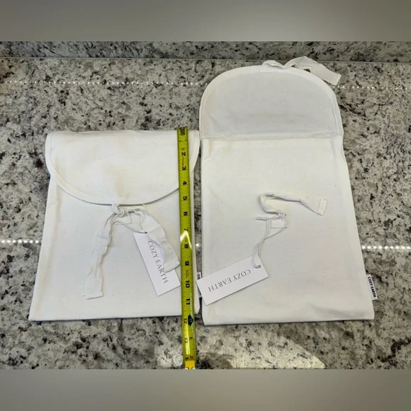 (2) Cozy Earth Canvas Storage Bags - Picture 2 of 6